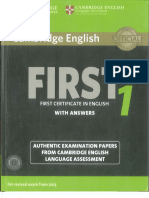 First Certificate English 1 Cambridge Revised Exam From 2015