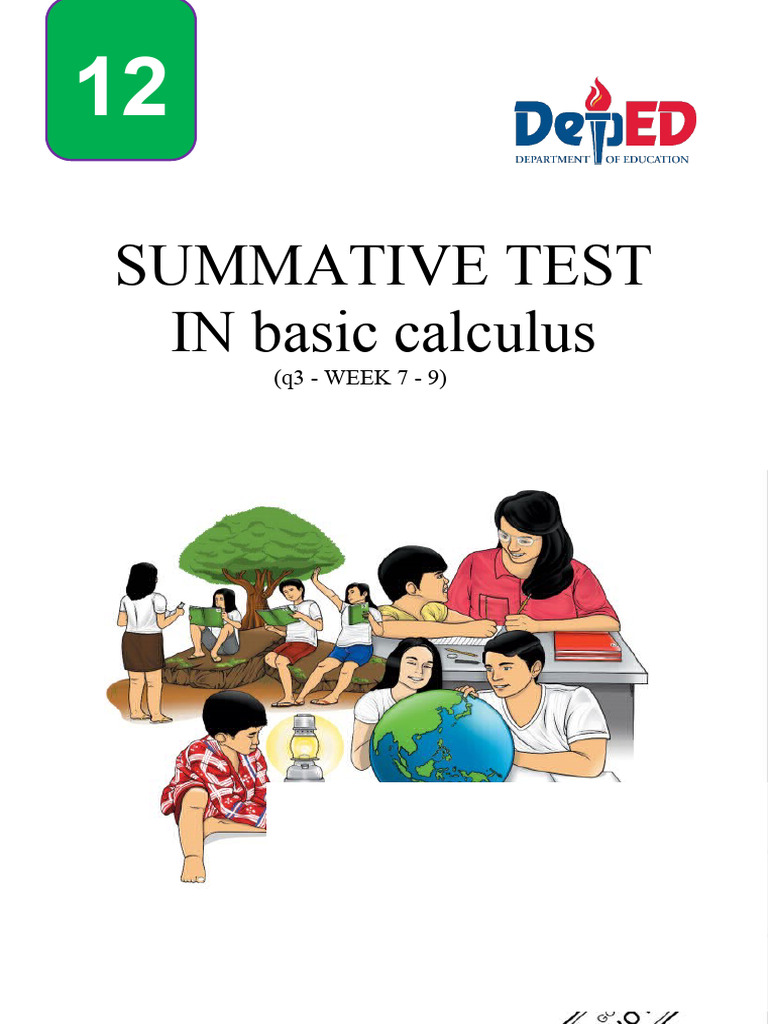 Summative test 4 download free pdf derivative function mathematics 
