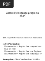 8085 Assembly Language Programs