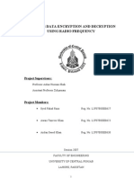 Wireless Data Encryption and Decryption Using Radio Frequence (FINAL YEAR PROJECT OF ELECTRICAL ENGINEERING)