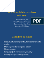 Mon 10-20 Seniors With Memory Loss - A Primer - 0