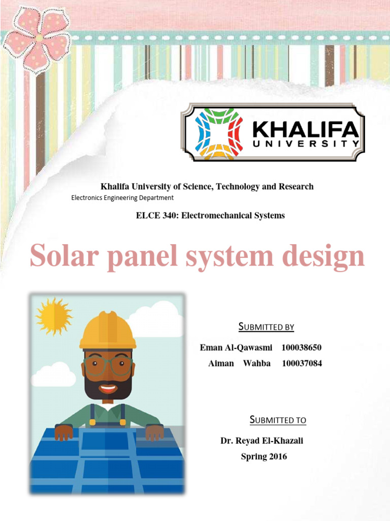 Solar Panel System Design Pdf Solar Power Photovoltaics