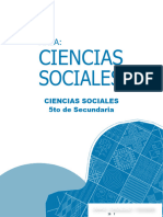 SOLO Ciencias Sociales. Texto de Aprendizaje - 5to Secundaria 2024