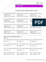 Third Space Learning Inverse Proportion GCSE Worksheet