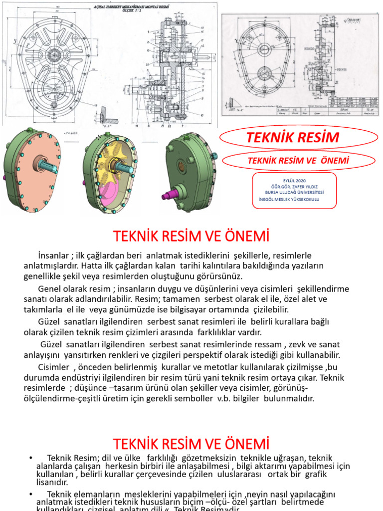 1-TEKNİK RESİM Ve ÖNEMİ | PDF