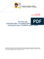 Proiectul Planul de Gestionare A Patrimoniului Public Al Primăriei Municipiului Ungheni Pentru Anii 2024 - 2026