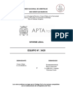 Informe Legal - Equipo N°. 3420