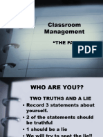 Classroom Management CORRECT ONE