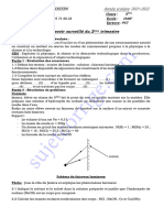 Sujet 2ème Devoir Du 2ème T PCT 5ème 2021-2022 Cpeg Saint Justin