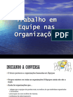 Aula de Trabalho em Equipe Nas Organizações - 2021