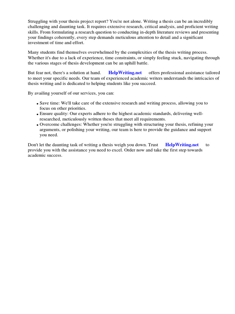 Thesis Project Report Pdf Forecasting Thesis