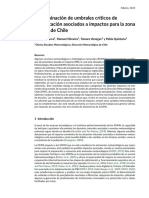 Determinacion de Umbrales Criticos de Precipitacion Asociados A Impactos para La Zona Central de Chile