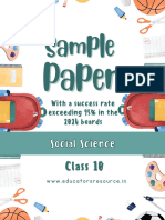 Top 10 Sample Papers Class 10 Social Science With Solution