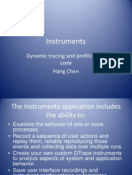 Instruments: Dynamic Tracing and Profiling iOS Code Hang Chen