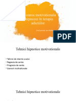 Utilizarea Motivationala A Hipnozei În Terapia Adictiilor Forma Scurta