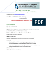 Programação Eventos Narp