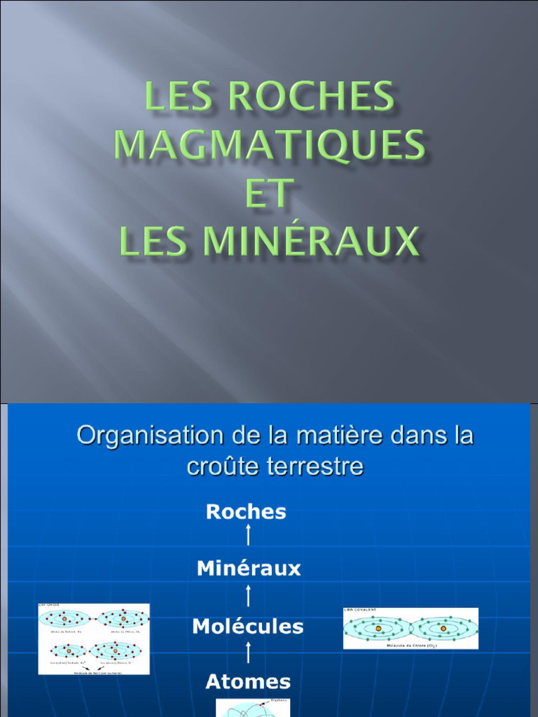 Types de roches magmatiques et métamorphiques | PDF | Roche magmatique ...