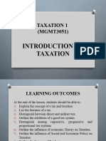 Introduction to Taxation 