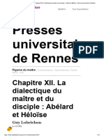 Figures Du Maître - Chapitre XII. La Dialectique Du Maître Et Du Disciple - Abélard Et Héloïse - Presses Universitaires de Rennes