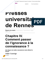 Figures Du Maître - Chapitre IV. Comment Passer de L'ignorance À La Connaissance - Presses Universitaires de Rennes