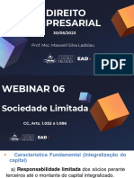 WEBNAR 06 EMPRESARIAL UNIDADE 04 - Sociedade Limitada