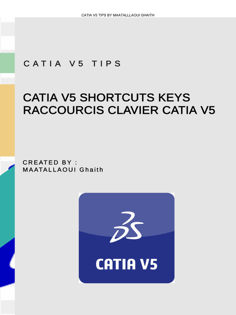 Raccourcis Clavier CATIA V5 | PDF | Matériel de bureau | Logiciel