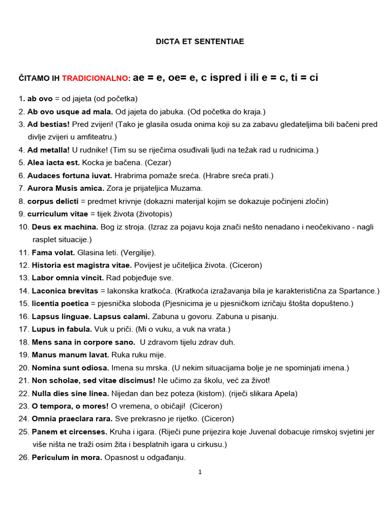 Dicta Et Sententiae 1.r A | PDF