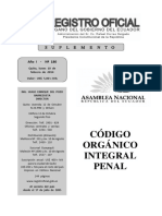 Código Orgánico Integral Penal.