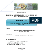 Monografia Desarrollo de La Creatividad Infantil