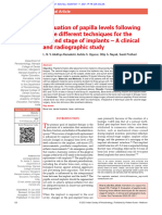 Evaluation of Papilla Levels Following Three Diffe