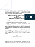 Reglamento Interno Facultad de Derecho Ultima Version Consejo Universitario