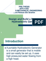 Design and Build A Prototype Hydroelectric Generator