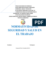 Normatividad de Seguridad y Salud en El Trabajo