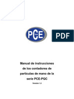 Manual Contador Partículas de Mano PCE