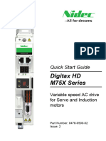 Digitax HD M75X Series Quick Start Guide Iss2 (0478-0500-02) - Approved