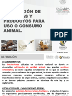 Regulación de Empresas Y Productos para Uso O Consumo Animal