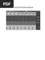 Drumsynth 500 Manual
