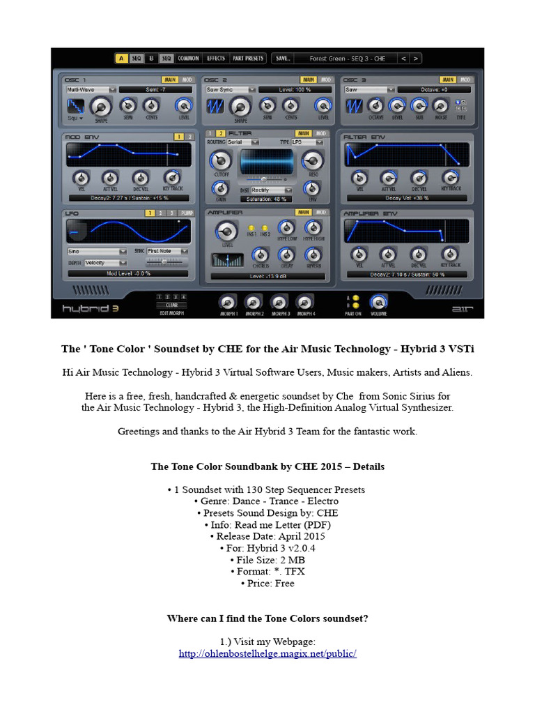 Free Tone Color Soundset for Hybrid 3 | PDF | Software | Computer Science
