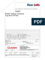 Control Philosophy: Ø 99m Tailings Thickener Tag 2610-TH-004