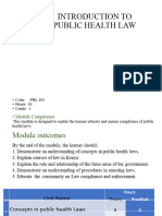 Introduction To Public Health Law