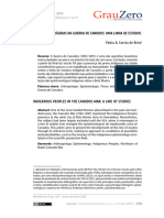 Presenças Indígenas Na Guerra de Canudos: Uma Linha de Estudos