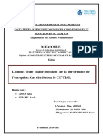 L'Impact D'une Chaine Logistique Sur La Performance de L'entreprise