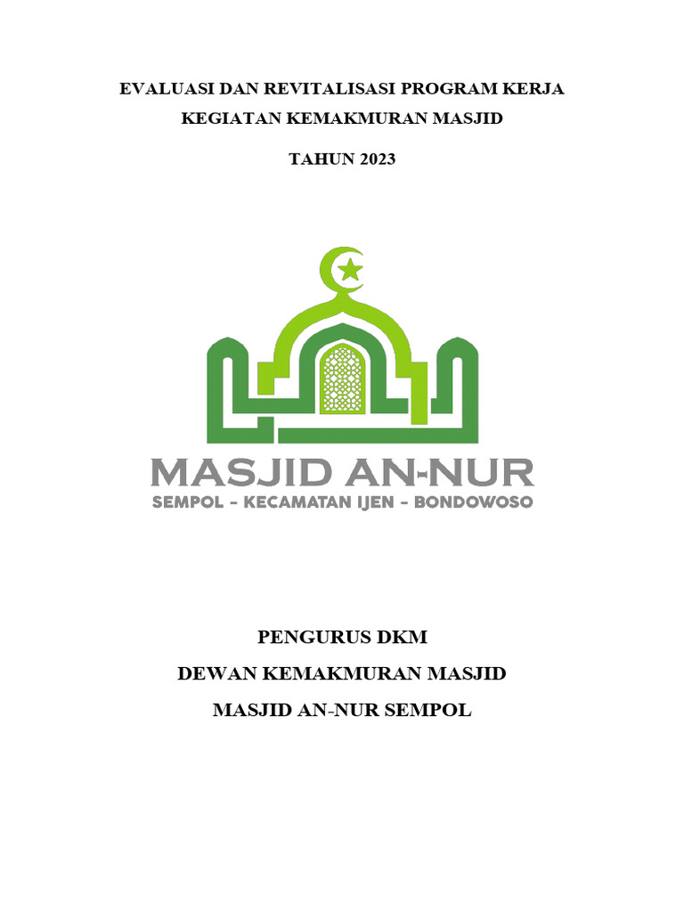 Revitalisasi Program DKM Masjid 2023 | PDF | Karier & Perkembangan