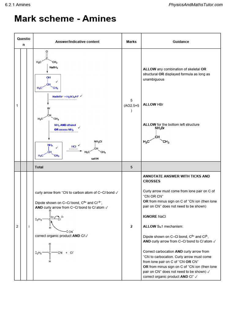 6.2.1 Amines MS | PDF | Acid | Amine