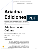 Administracion Cultural