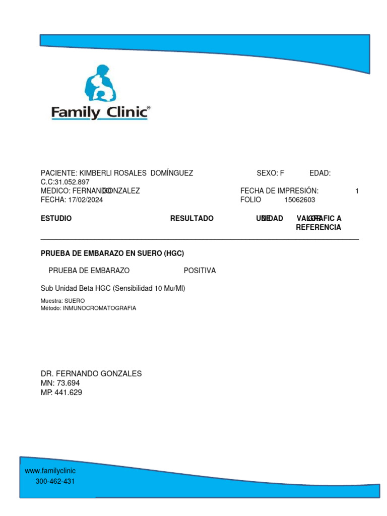 Laboratorio Pruebas De Embarazo De Sangre Broma Para Editar Pdf