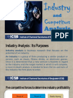 Industry and CometitorAnalysis