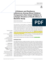 PR 2021 Self Esteem and Resilience Differences Among Street Children Compared To Non-Street Children in Limpopo Province of South Africa