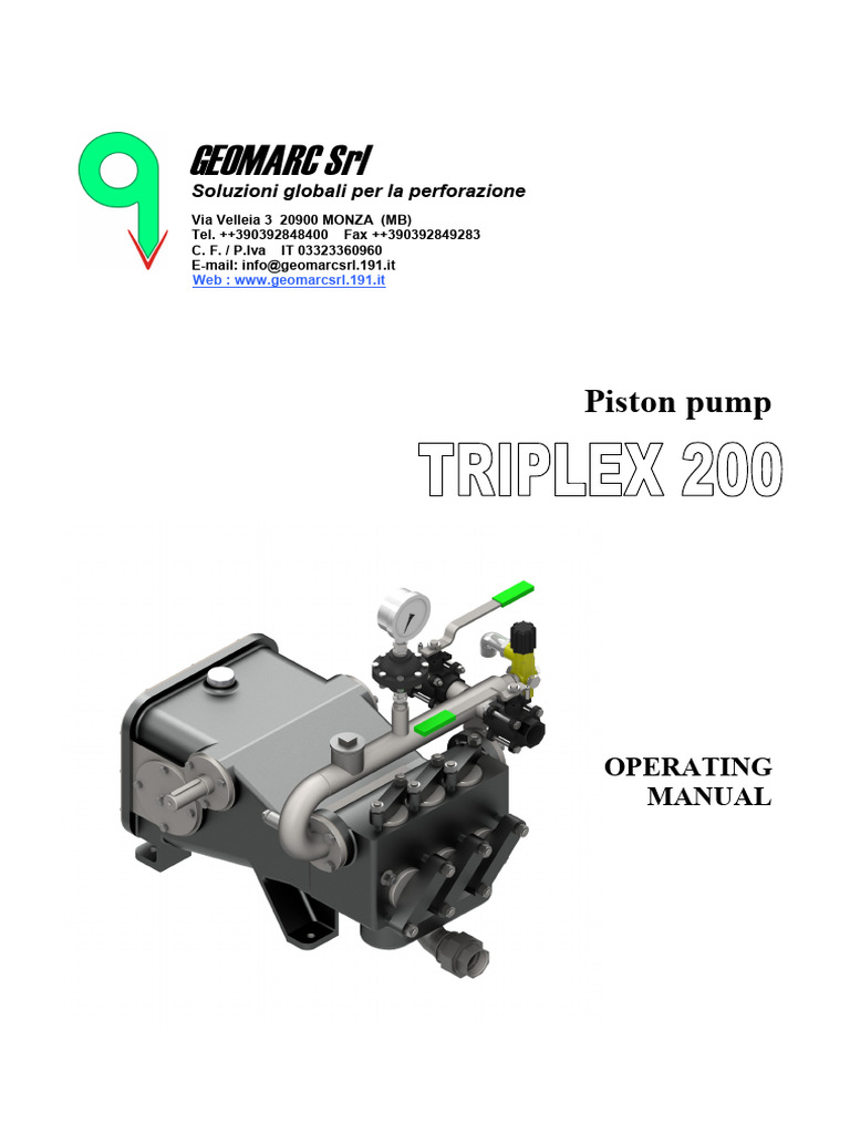 TR200 Eng | PDF | Pump | Valve