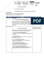 ORDEN DEL DÍA DE LA CLAUSURA Hospital Rovirosa